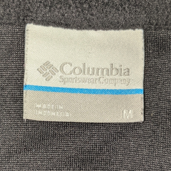 Columbia Zippered Down Pullover Sweatshirt Size M - Picture 4 of 6